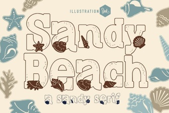 Sandy Beach Font for Creative Coastal Designs