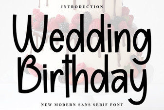Creative Wedding Birthday Font Design Ideas