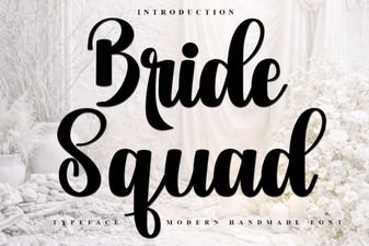 Bride Squad Font: Elegant Typography for Wedding Designs