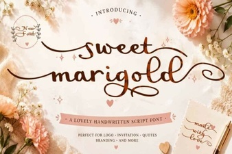Sweet Marigold Font: Elegant Typography for Creative Projects