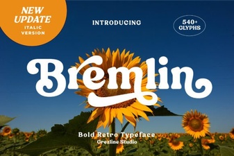 Bremlin Italic Font for Bold Creative Projects